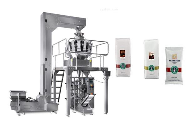 Máquina de embalagem granulada dos feijões de café, pesando a máquina de empacotamento 380V 50/60hz