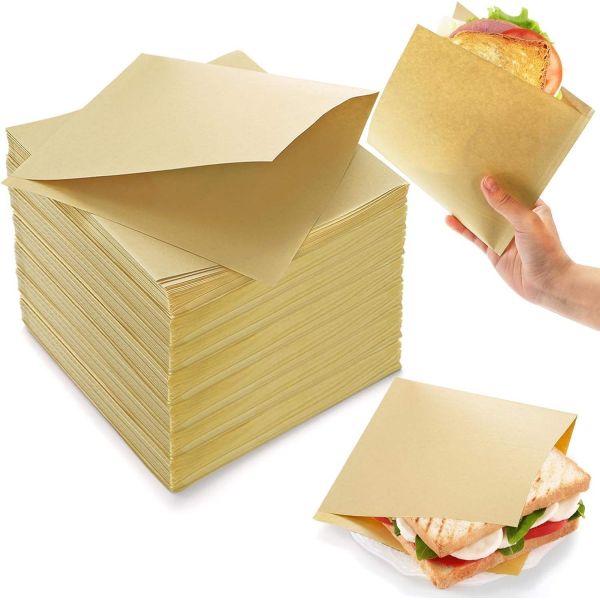 Custom Triangular Kraft Paper Bags, Eco-Friendly Disposable Bags for Snacks & Baked Goods