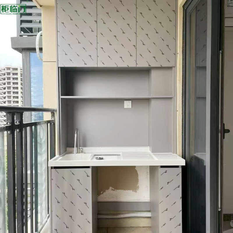 Waterproof Balcony Aluminum Cabinet Environmental Protection Low Maintenance