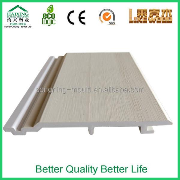 Parede exterior de plástico composto WPC em 150mm * 19mm Tamanho com opção de textura de madeira