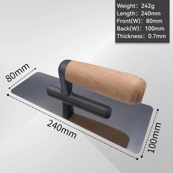 Поддержка настройки 8 дюймов длины лезвия деревянная ручка нержавеющая сталь штукатурка трофея