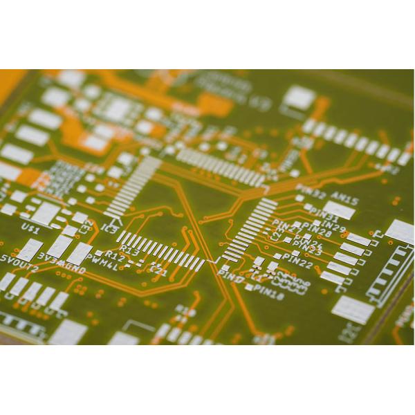 Yellow Lead Free PCBA SMT 6 Layer PCB Fabrication Tin Spraying Process