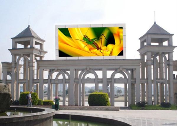Video Single Sided Outdoor Full Color LED Display Screen 4m Min Viewing Distance