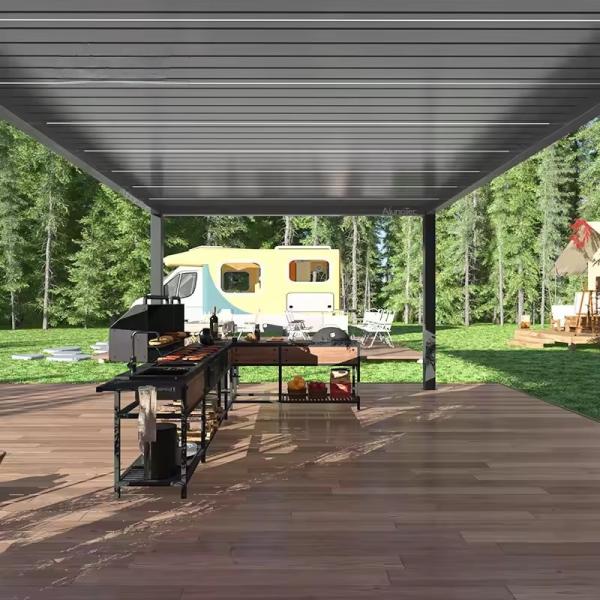 Seating Area Dining Space and Garden Retreat in One Aluminium Pergola Modern and sleek