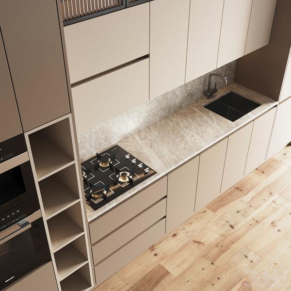 Armário de cozinha de tabuleiro EB moderno e contemporâneo com design elegante personalizado