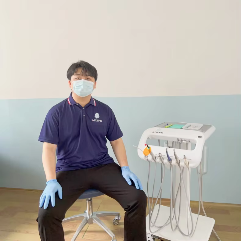 Appareil de traitement dentaire portable pour animaux de compagnie, unité dentaire mobile, unité de traitement dentaire, unité turbine portable avec compresseur d'air