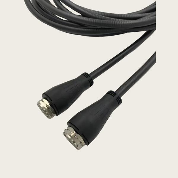 1/2 Super Flex Jumper With Interface Types 7-16 DIN Male And 4.3-10 Male With Weatherproofing Boot 3 M