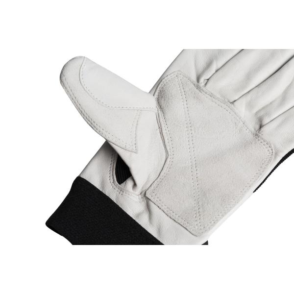 Управлять перчатками толстых черных эластичных овец тумака кожаными