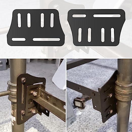 Quadro de cama de metal, cabeçalho, kit de acessórios, caixa de cama, gancho, suporte, adaptador para cama de solteira