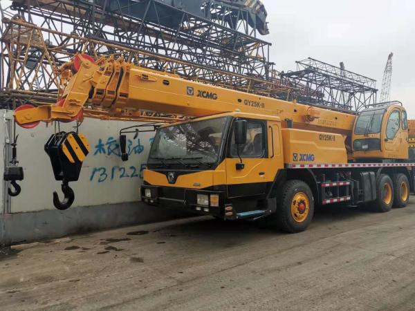 XCMG 25T 4 Arm Used Truck Crane 2200rpm 2550mm Width