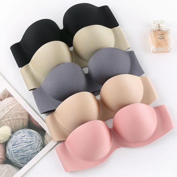 Wholesale Women Bra Strapless Invisible Strap Bralette Lady's 32-38 AB Cup Bra New Arrival Strapless Bra for Women