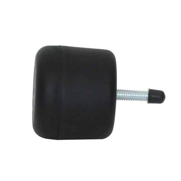 KR-P0266 55mm Plastic Furniture Legs Replacement , Black Sofa Feet Strong Load Bearing