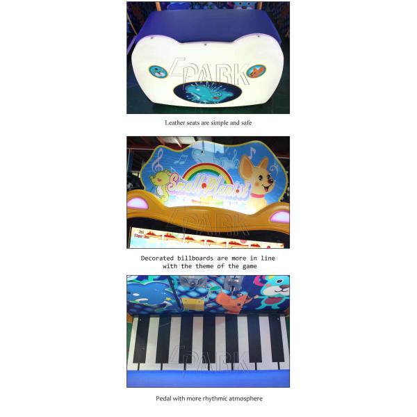 Fiberglass And Plastic Coin Operated Arcade Machines / Little Pianist Coin Pull Amusement Game Machine
