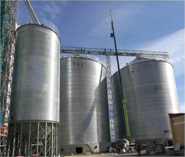 Hermetic Sealing And Anti-Damage Technology Steel Grain Silo For Crucial Preservation In Agriculture Industries