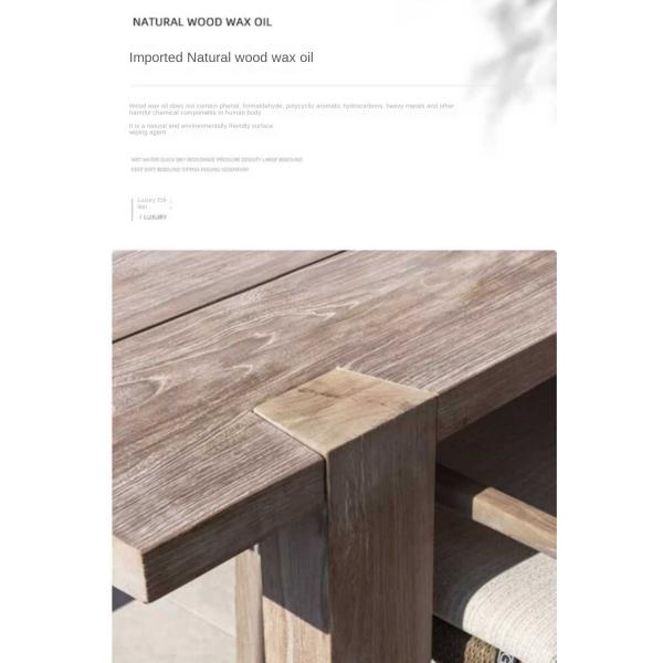 Teak Wood Dining Table And Chair Set