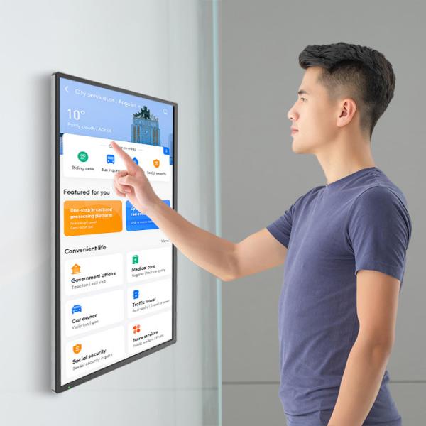 Ultrawide Commercial Monitors Digital Signage Display Board Infrared Capacitive 1080p 4k 40