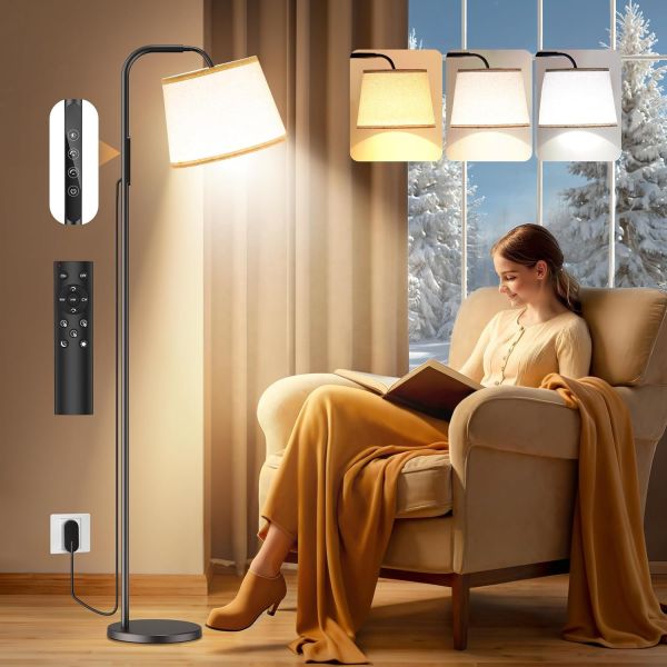 10000 Lux Light Therapy Standing Lamp Remote Control Full Spectrum Floor Lamp 24W
