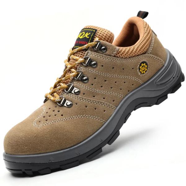 Zapatos de trabajo de cuero suede de PU Unisex Zapatos de seguridad para el otoño