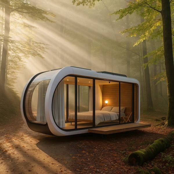 Spain Hotel Space Capsule House 5 Star Steel Buildings Space Capsule Container Houses Commercial House Space Capsule
