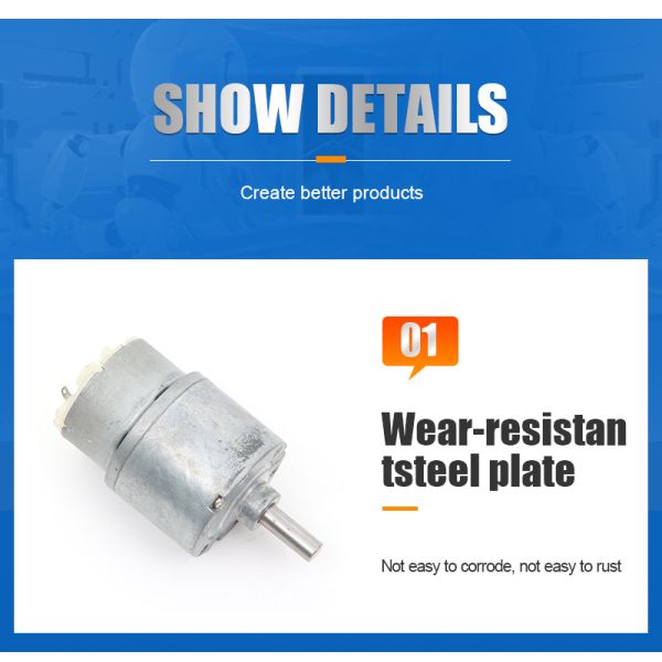 Fute12V 5-800rpm Small DC Gear Motor 5V 6V Reducer Motor For Medical