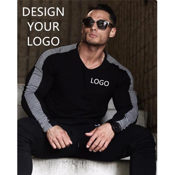 Длинная спортивная футболка быстрое сухое упражнение спортивные беговые футболки на заказ