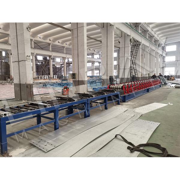 Hydraulic Punch Highway Guardrail Roll Forming Machine Carbon Steel