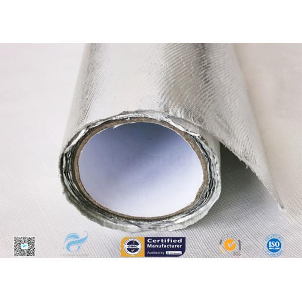 0.85mm Thick Silver Coated Fabric 95% Heat Reflection Aluminium Foil Laminated