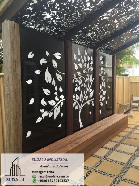 Artistic Decoration Aluminum Perforated Gallery Screen Panel