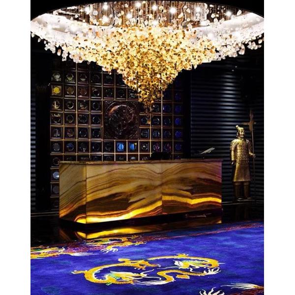 Modern Luxury DIY Glass Large Crystal Stone Chandelier Large classic chandelier (WH-NC-101)