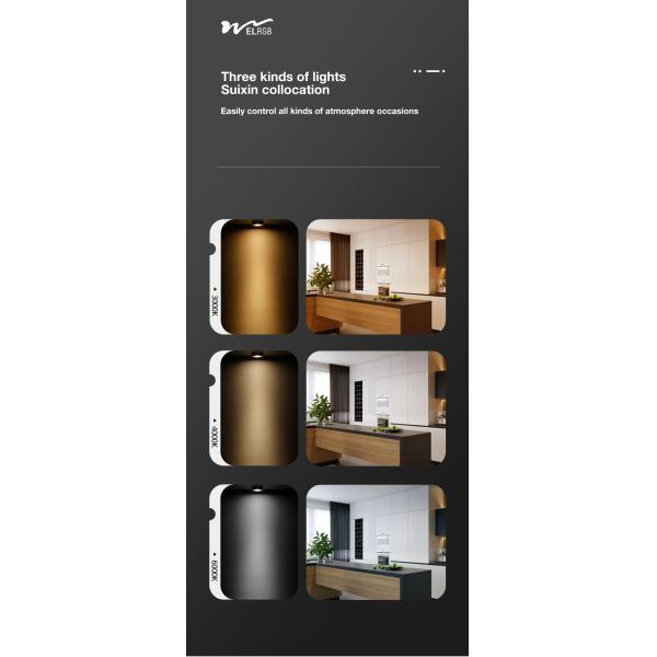 Anti-Glare Open-Mounted Spotlights for Residential 50000 Hours Working Time LED Light