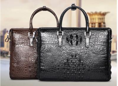 2019 new alligator leather man bag handbag crocodile leather business crossbody bag one-shoulder bag men's briefcase