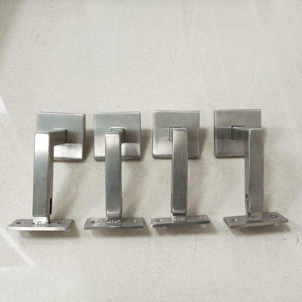 Wall Mounted Stainless Steel Handrail Adjustable Handrail Brackets Heavy Duty Glass Balustrade Posts Stainless Steel Balcony Posts