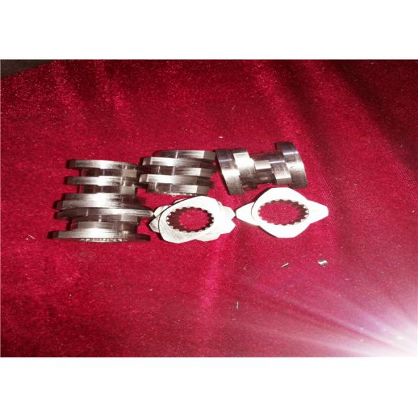 58mm Twin Screw Extruder Screw Elements Anti Abrasion Anti Corrosion Highly Hardness