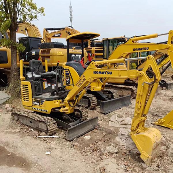Mini Used Excavator Equipment Komatsu PC18 PC18MR PC18MR-3 1.8 Ton Micro Trencher Hole Machine Digger