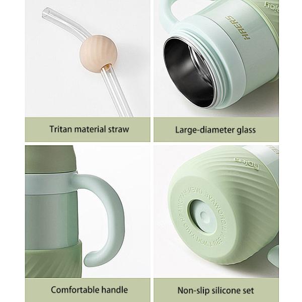 Functional and Fashionable Ladies' Large Capacity Straw Cup for All Your Drink Needs