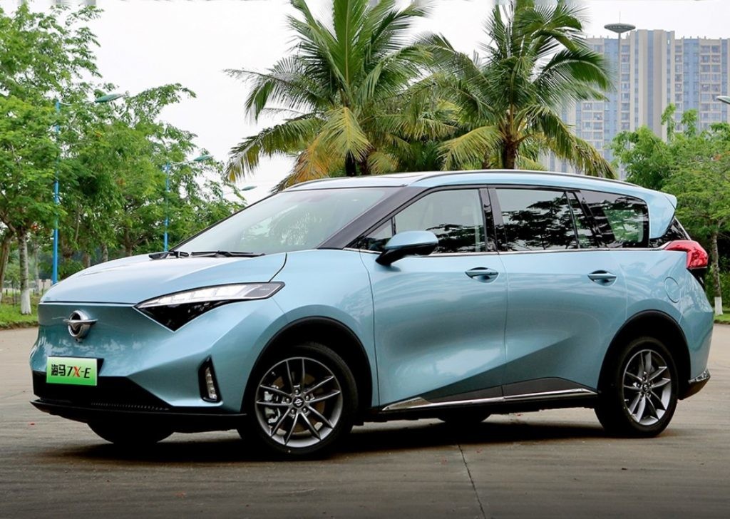 Ряд высокой эффективности 500km электрического автомобиля MPV пассажира мест Haima 7X-E 7