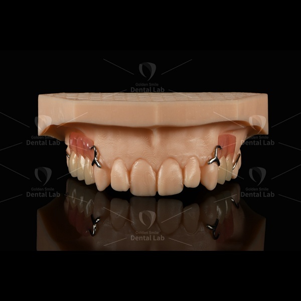 Natural Look Removable Dentures Acrylic Partial Denture Y Clasp + Wire Clasp