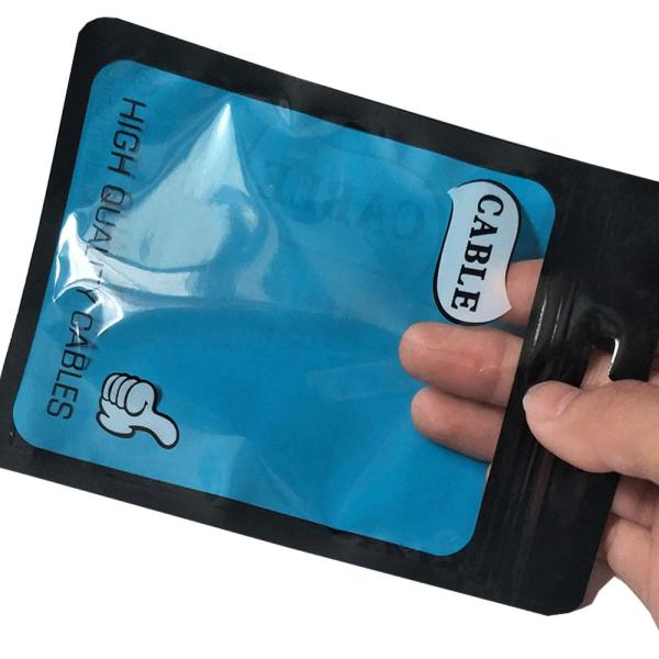Phone Case Computer USB Plastic Aluminum Foil Eco-friendly Resealable Packing Sachet With Private Label Wholesale