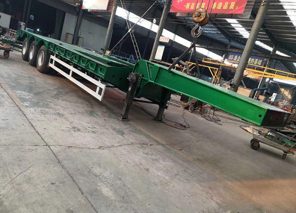 Professional Sale Steel Heavy Duty Lowbed Type 3 Axle Low Loader Low Bed Semi Trailer