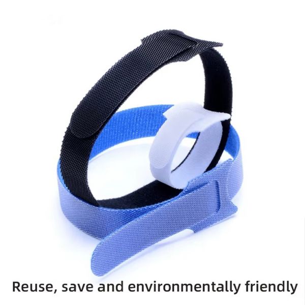Best Quality Reusable Hook Loop Cable Tie Custom Length logo Cable Ties Hook and Loop Cable Ties