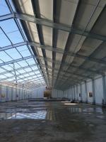 Cage de poulet légère durable moderne de bâtiment de structure métallique avec des secteurs errants spacieux pour la Pologne