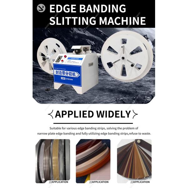 Woodworking Edge Banding Slitting Machine for White Furniture Lamination Process