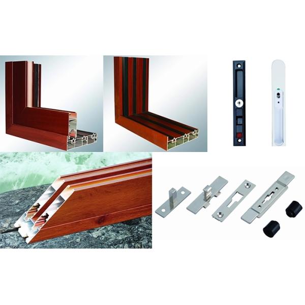 Aluminum Glass Sliding Door With 60 Series Aluminum Frame And Frosted