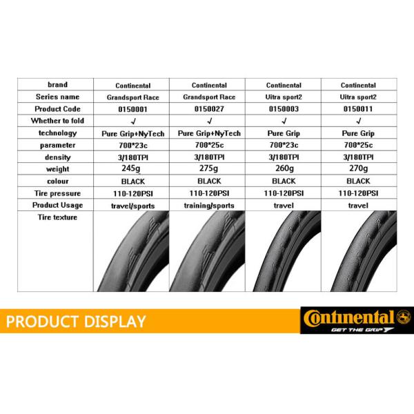 Continental Folding Road Tyre 700Cx23C 700Cx25C 700Cx28C for Road Bicycles