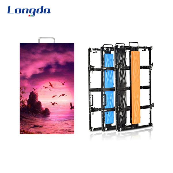 Durable Die-casting Aluminum LED Display Cabinet Indoor Rental P4.81 1000mmx500mm