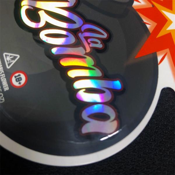 Special Shape Weed Packaging Pouch Marijuana Mylar Plastic Pouch With Zipper