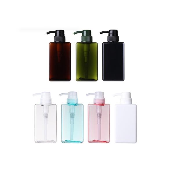 PETG PP Pump Container Bottle , 450ML Empty Plasic Bottle With Lotion Pump