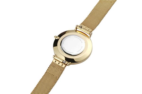 Mineral Crystal Ladies Stainless Steel Watches , Steel Belt Watches For Ladies