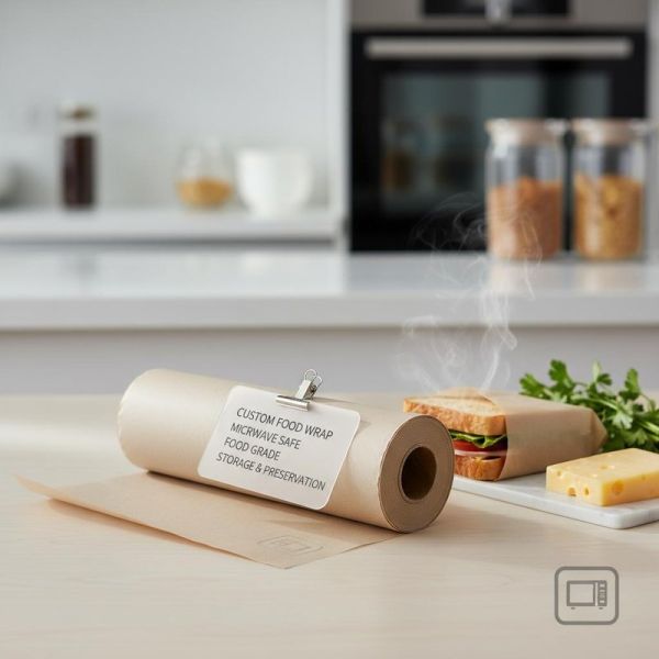 Custom OEM Microwave Safe Food Grade Wrapping Paper for Food Storage and Preservation