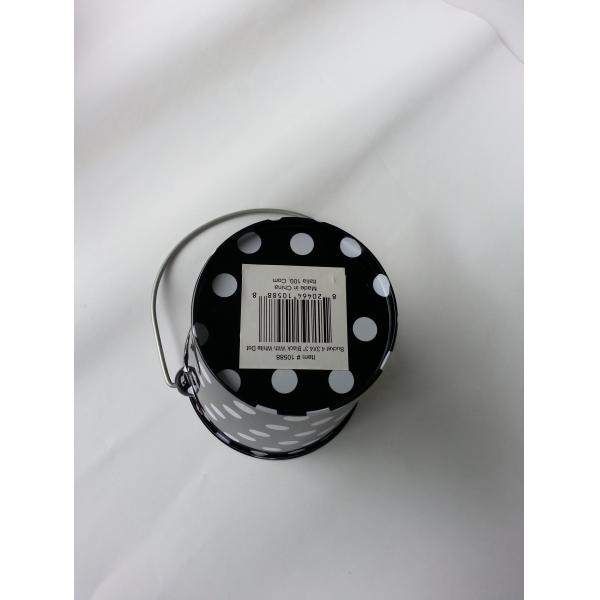 Черный Tinplate 0,2 до 0.35mm ведра олова металла с белыми многоточиями